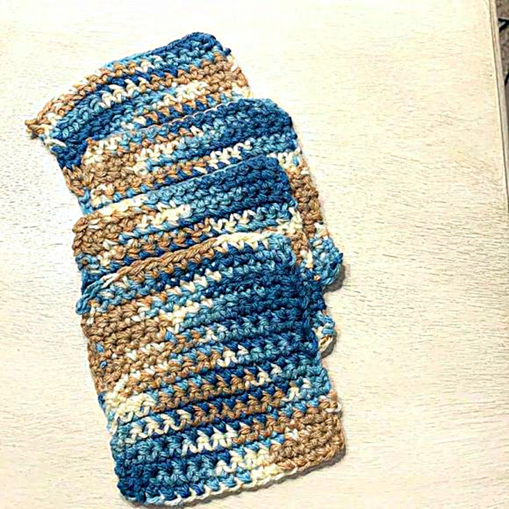 4/ Coasters 100% Handmade‎ Crochet 🧶